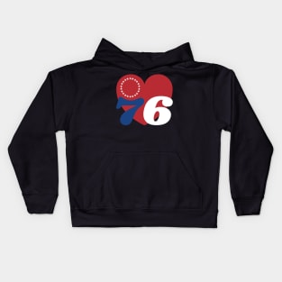 For The Love Of Philly 76ers v3 Kids Hoodie